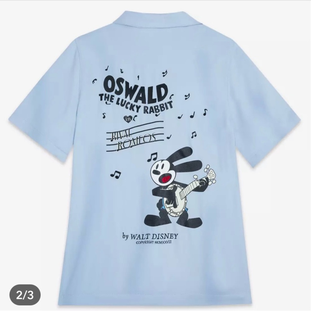 Disney, Oswald the Lucky Rabbit shirt, brand new with tags from Disneyland